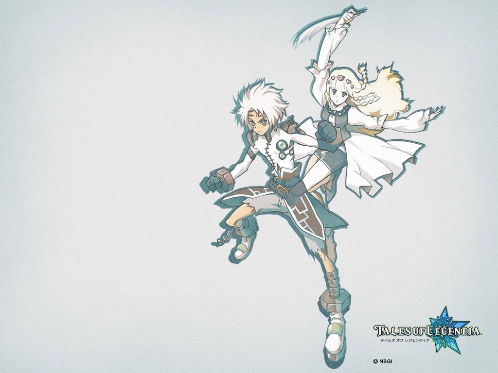 Tales of Legendia Wallpaper (Japanese Official Website): Senel & Shirley (1024 x 768)