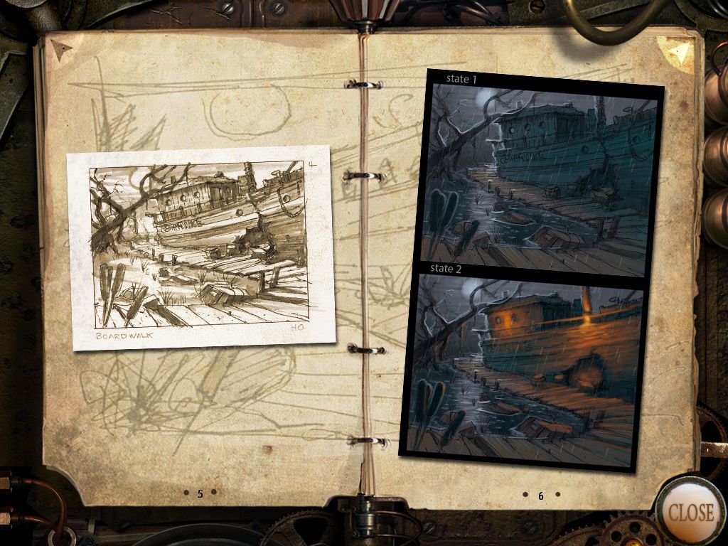 Hidden Expedition: The Uncharted Islands (Collector's Edition) Screenshot (Concept Art): Pages 5 & 6