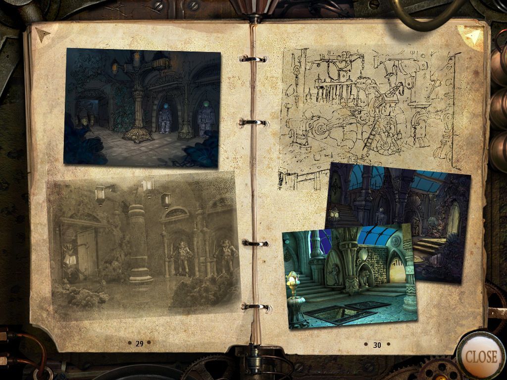 Hidden Expedition: The Uncharted Islands (Collector's Edition) Screenshot (Concept Art): Pages 29 & 30