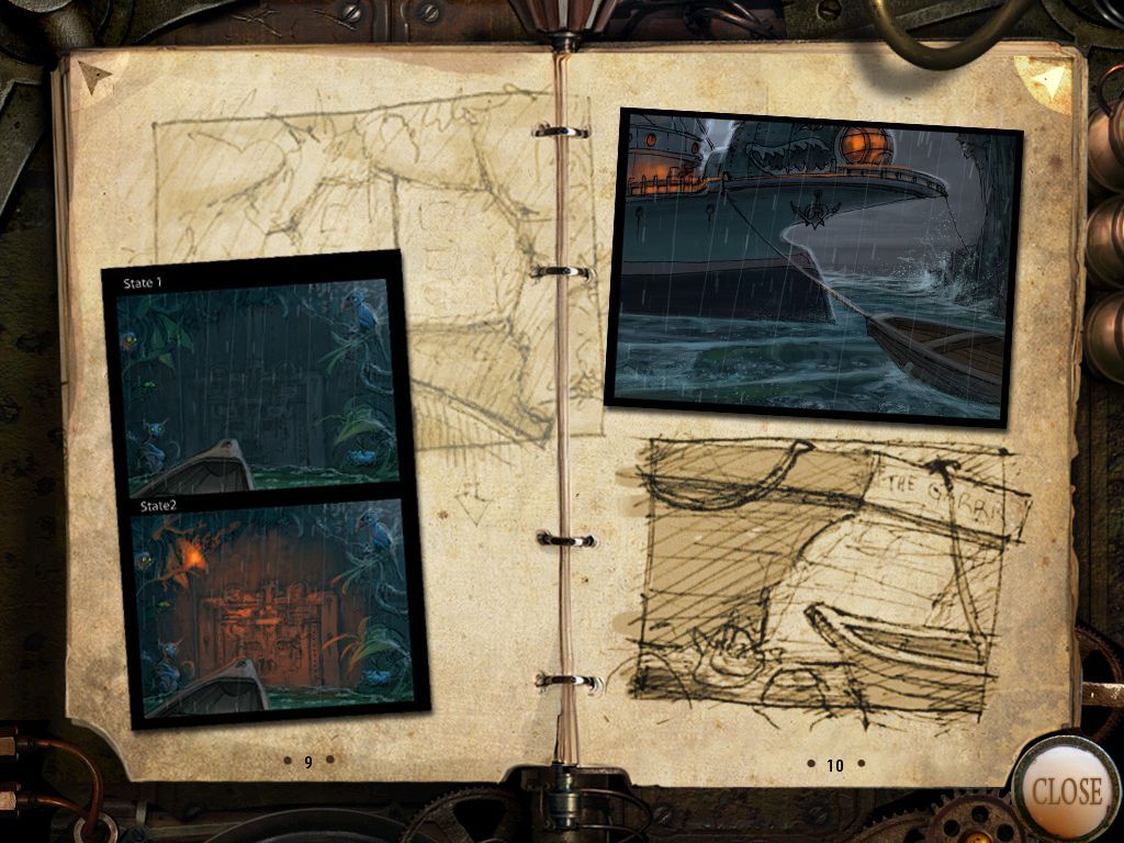 Hidden Expedition: The Uncharted Islands (Collector's Edition) Screenshot (Concept Art): Pages 9 & 10