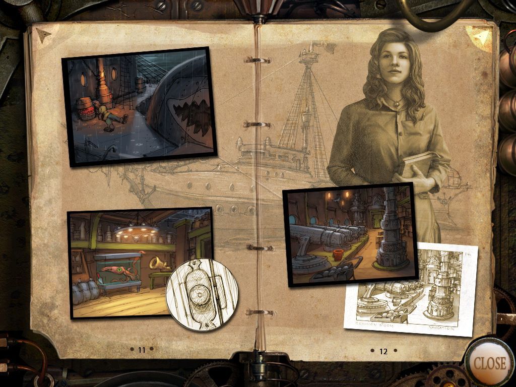 Hidden Expedition: The Uncharted Islands (Collector's Edition) Screenshot (Concept Art): Pages 11 & 12