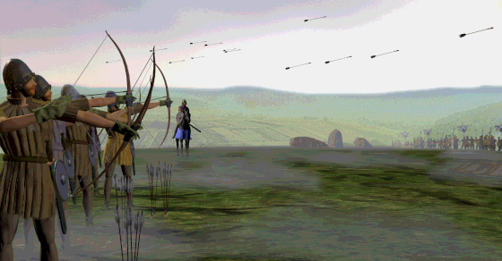 Lords of the Realm II Render (SCORE Magazine CD, October 1996): Still from the intro cinematic
