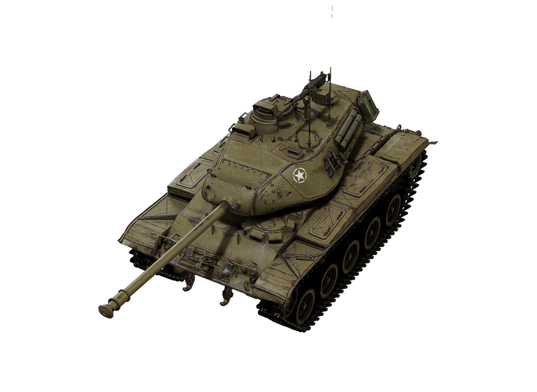 World of Tanks Render (Official Website, Tankopedia (2016)): U.S.A. - M41 Walker Bulldog