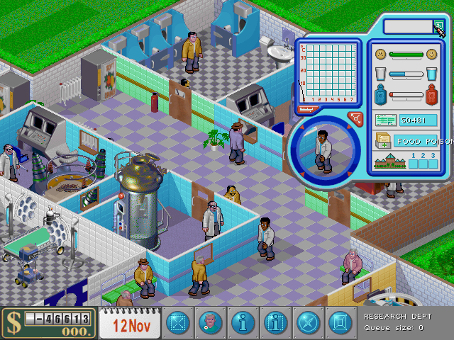 Theme Hospital Screenshot (Bullfrog Productions website, 1996)