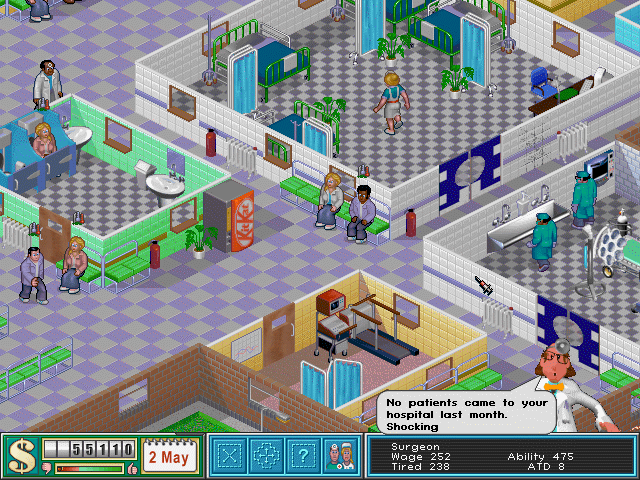 Theme Hospital Screenshot (Riki cover CD, February 1997)