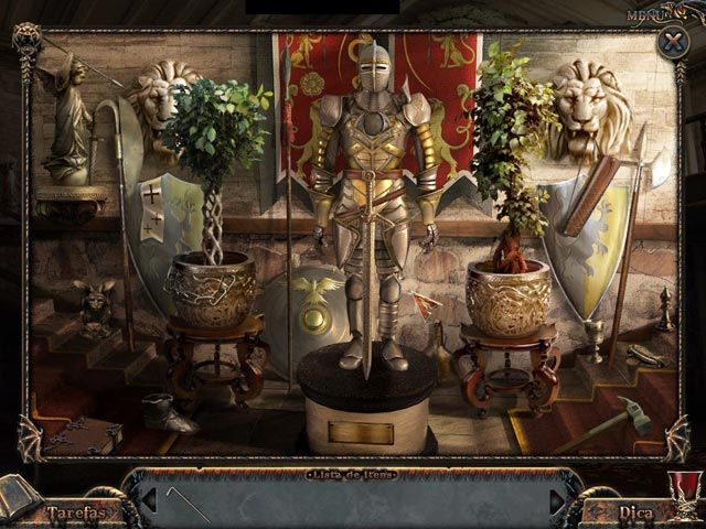 Shades of Death: Royal Blood Screenshot (Big Fish Games screenshots (Portugal)): scene3 Chapter1: On the stairway in the castle's entrance hall