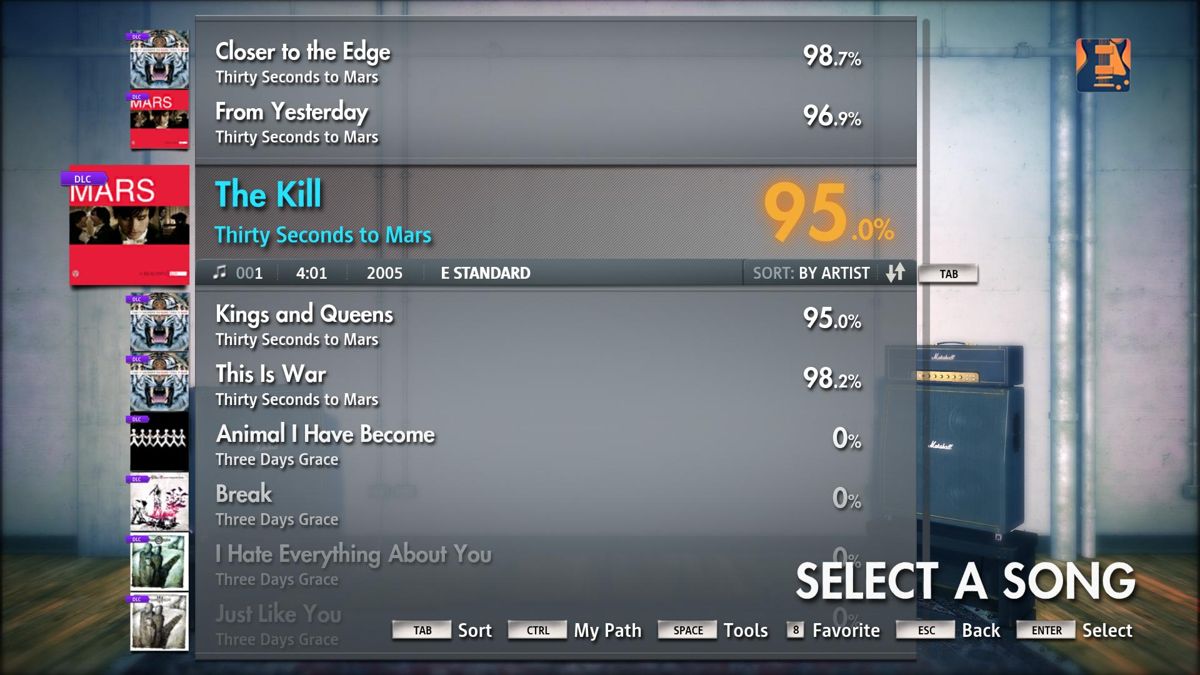 Rocksmith: All-new 2014 Edition - Thirty Seconds to Mars: The Kill Screenshot (Steam)