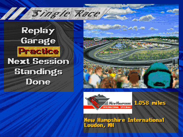 NASCAR Racing Screenshot (Interactive Entertainment preview, 1994-11)