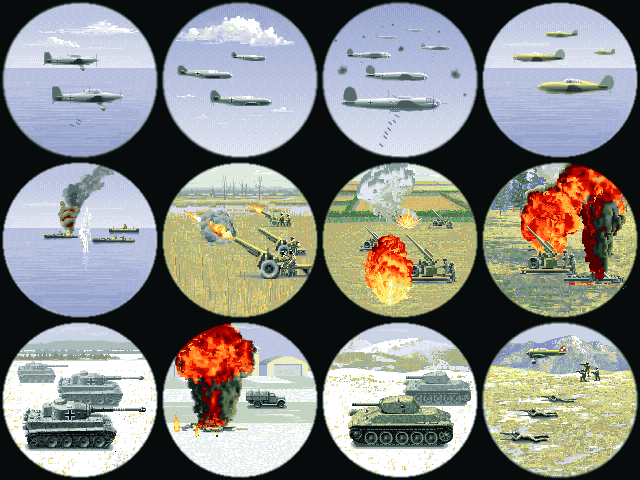 Panzer General Other (Interactive Entertainment preview, 1994-08): Attack animations from the game