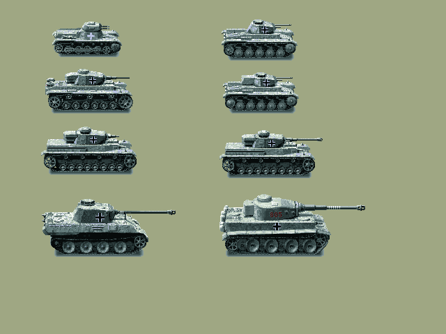 Panzer General Other (Interactive Entertainment preview, 1994-08): Unit sprites from the game