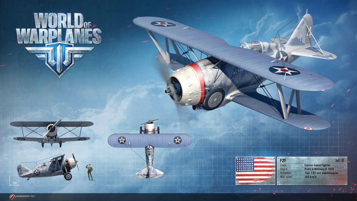 World of Warplanes Render (Official Website, Warplane Renders (2016)): Grumman F2F