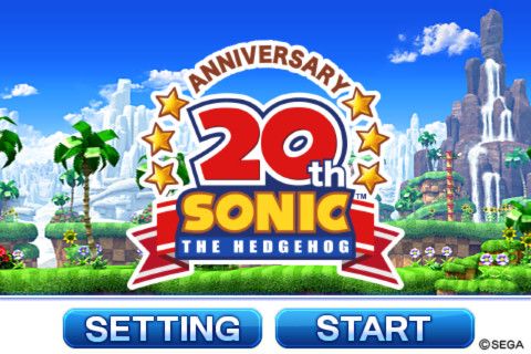 Sonic 20th Anniversary Screenshot (iTunes Store)