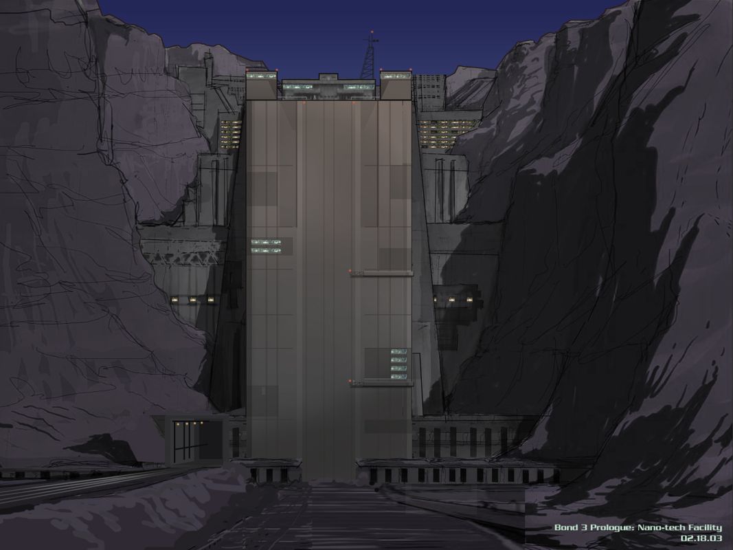 007: Everything or Nothing Concept Art (Electronic Arts UK Press Extranet): Nano-tech Facility 16/7/2003