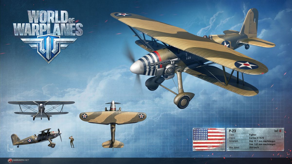 World of Warplanes Render (Official Website, Warplane Renders (2016)): Curtiss P-23