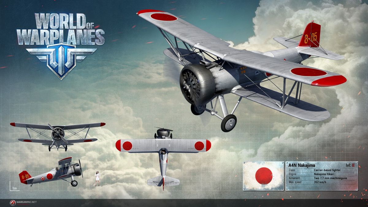 World of Warplanes Render (Official Website, Warplane Renders (2016)): Nakajima A4N