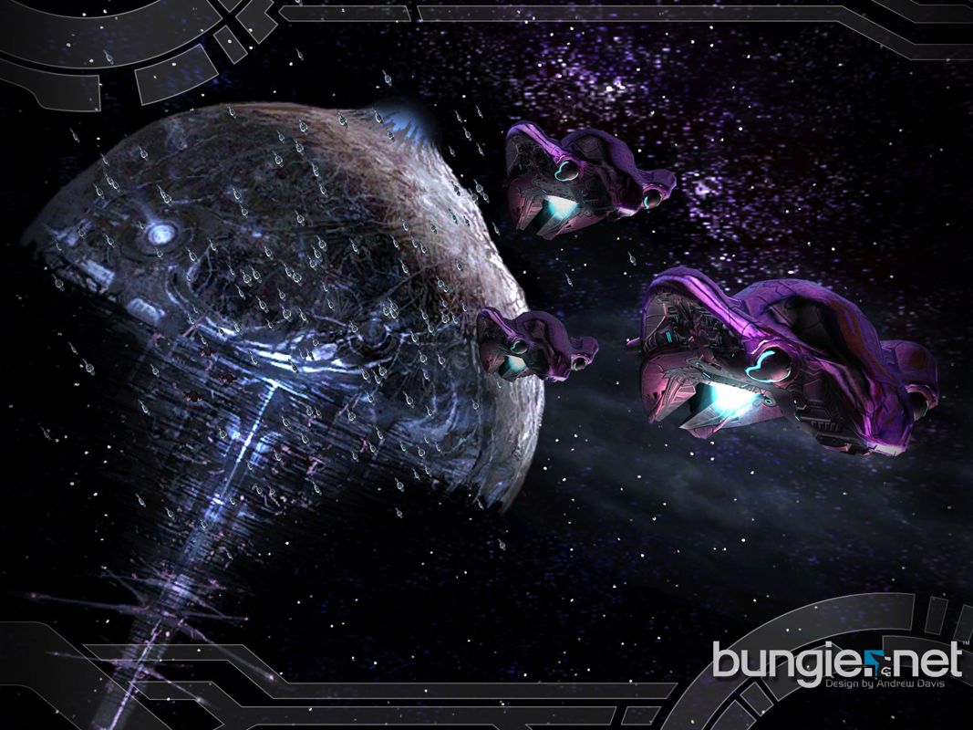 Halo 2 Wallpaper (Bungie.net, 2005): High Charity Exterior