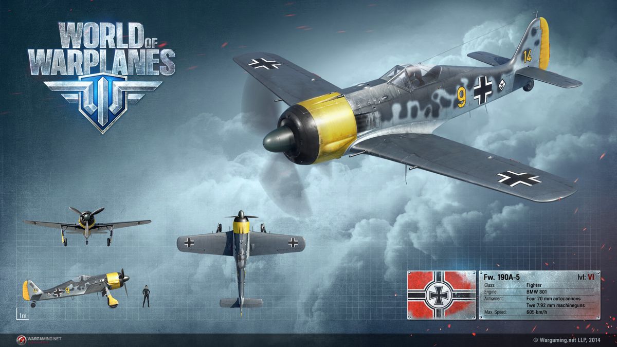World of Warplanes Render (Official Website, Warplane Renders (2016)): Focke-Wulf Fw 190 A-5