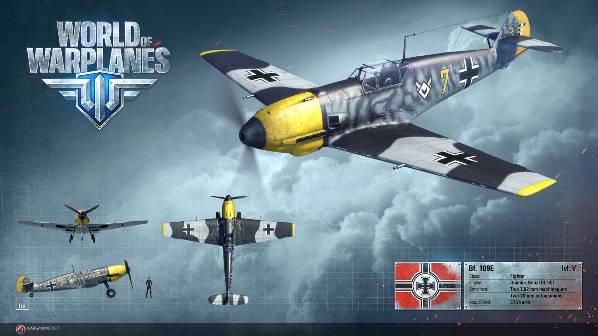 World of Warplanes Render (Official Website, Warplane Renders (2016)): Messerschmitt Bf 109 E Emil