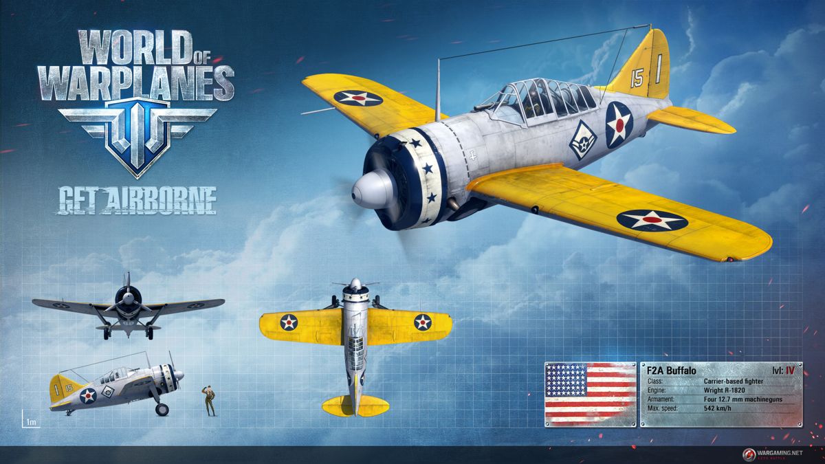 World of Warplanes Render (Official Website, Warplane Renders (2016)): Brewster F2A Buffalo