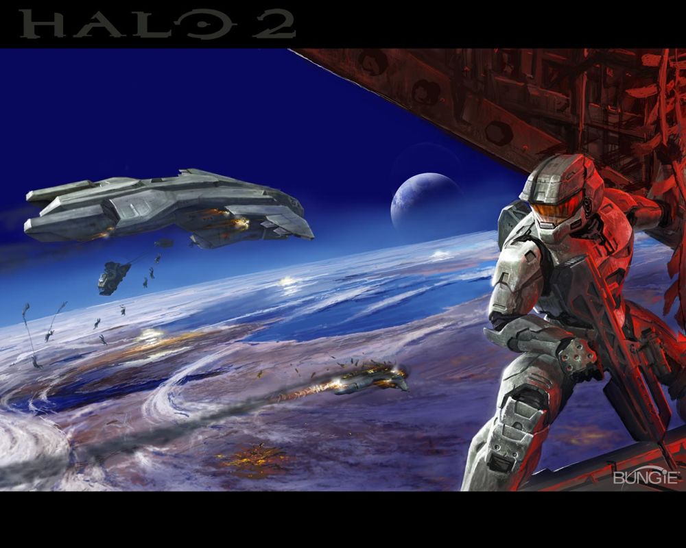 Halo 2 Wallpaper (Bungie.net, 2005): EDGE Cover by Eddie Smith