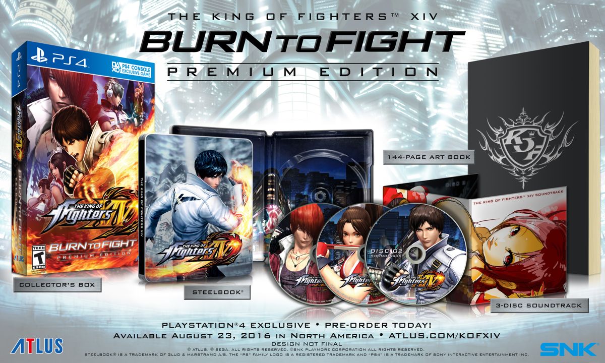 The King of Fighters XIV Other (Atlus press kit): The King of Fighters XIV Burn to Fight Premium Edition