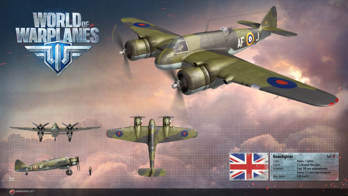 World of Warplanes Render (Official Website, Warplane Renders (2016)): Bristol Beaufighter