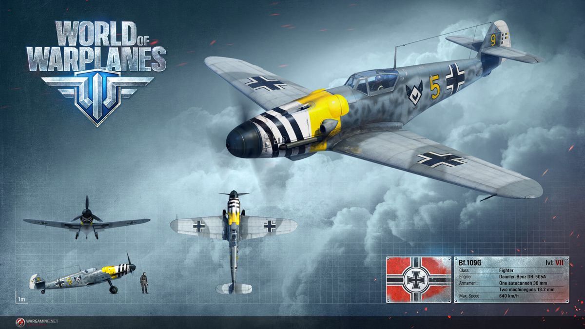 World of Warplanes Render (Official Website, Warplane Renders (2016)): Messerschmitt Bf 109 G Gustav