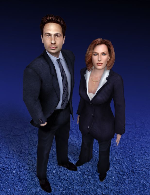 The X-Files: Resist or Serve Render (The X-Files: Resist or Serve Fansite Kit): Mulder & Scully
