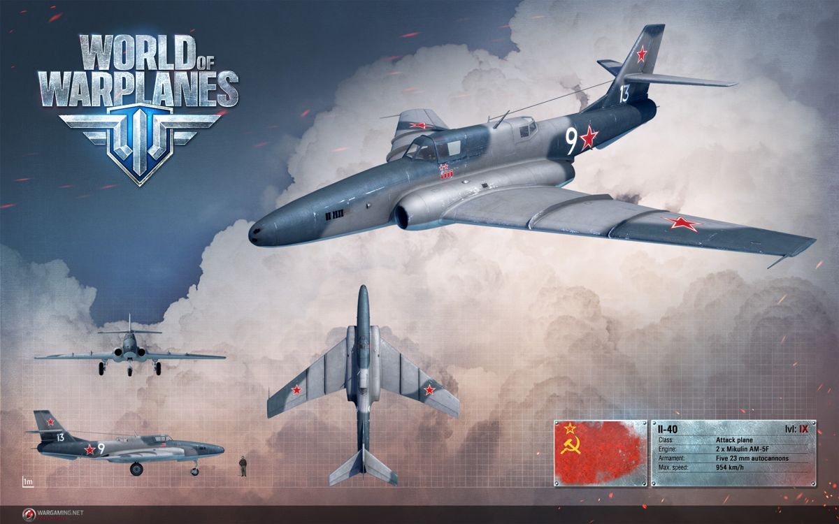 World of Warplanes Render (Official Website, Warplane Renders (2016)): Ilyushin IL-40