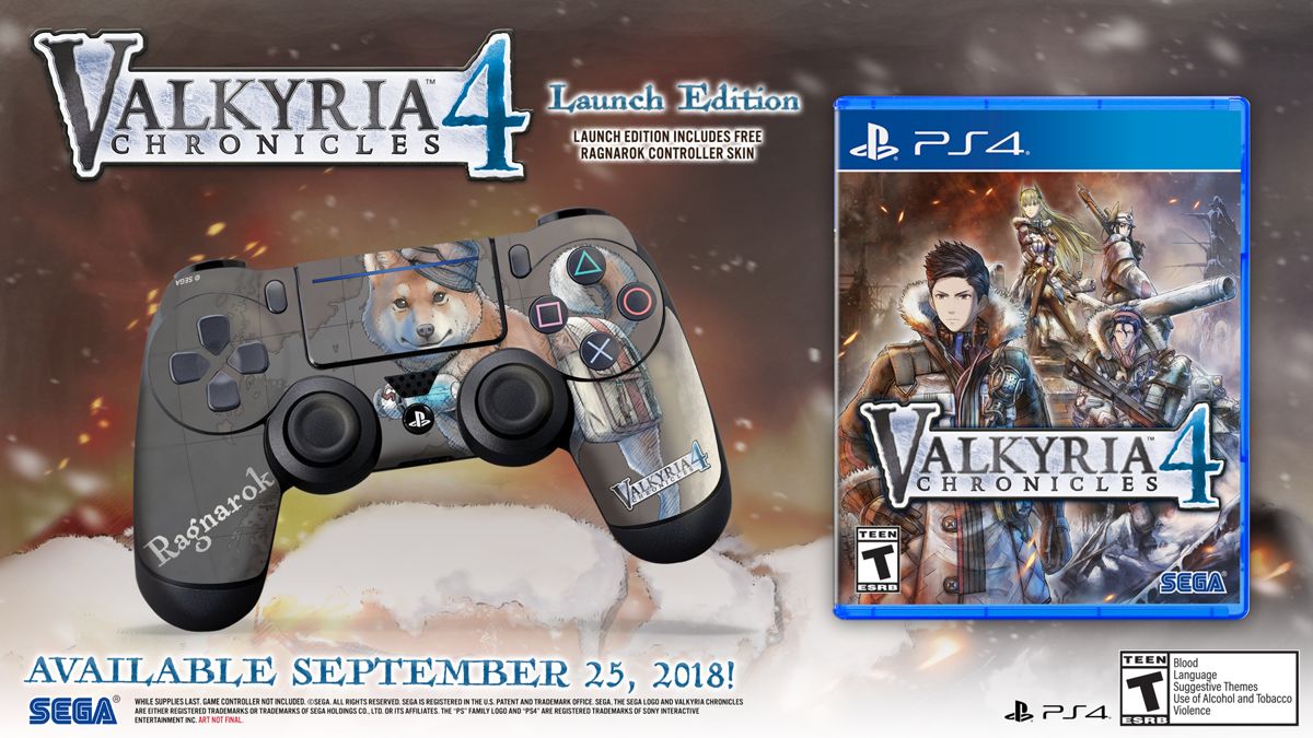 Valkyria Chronicles 4 Other (Atlus press kit): Cover Launch Edition