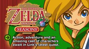 The Legend of Zelda: Oracle of Seasons Logo (Nintendo.com - Official Game Page (Game Boy Color))