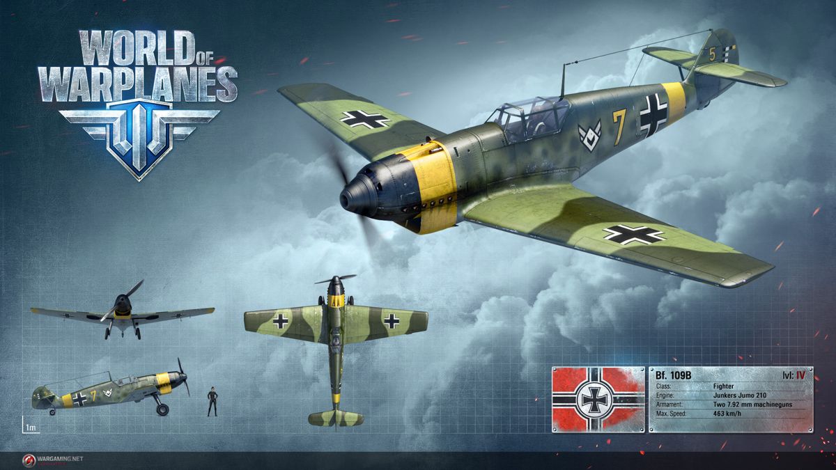 World of Warplanes Render (Official Website, Warplane Renders (2016)): Messerschmitt Bf 109 B