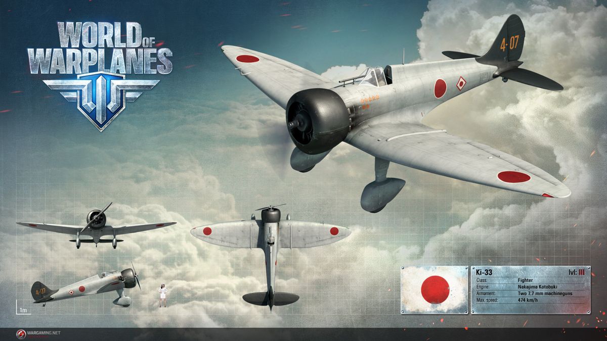 World of Warplanes Render (Official Website, Warplane Renders (2016)): Mitsubishi Ki-33