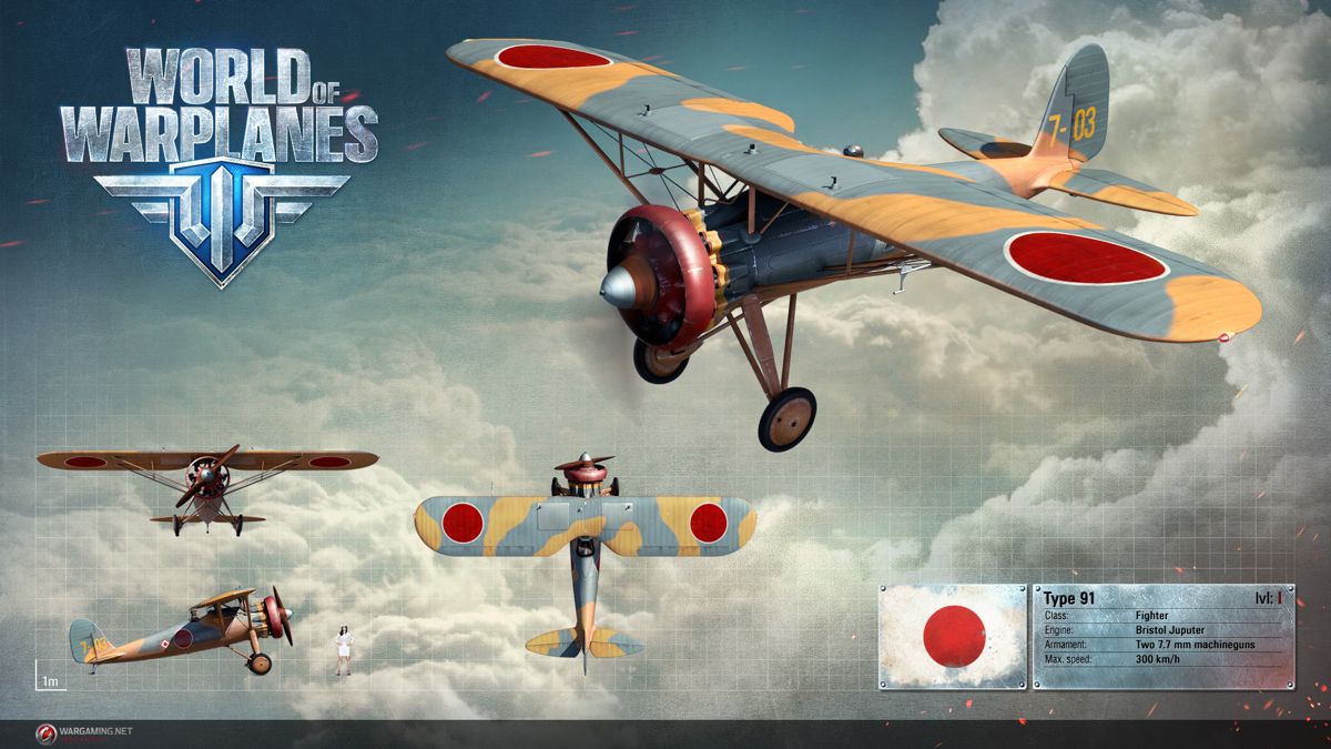 World of Warplanes Render (Official Website, Warplane Renders (2016)): Nakajima Type-91