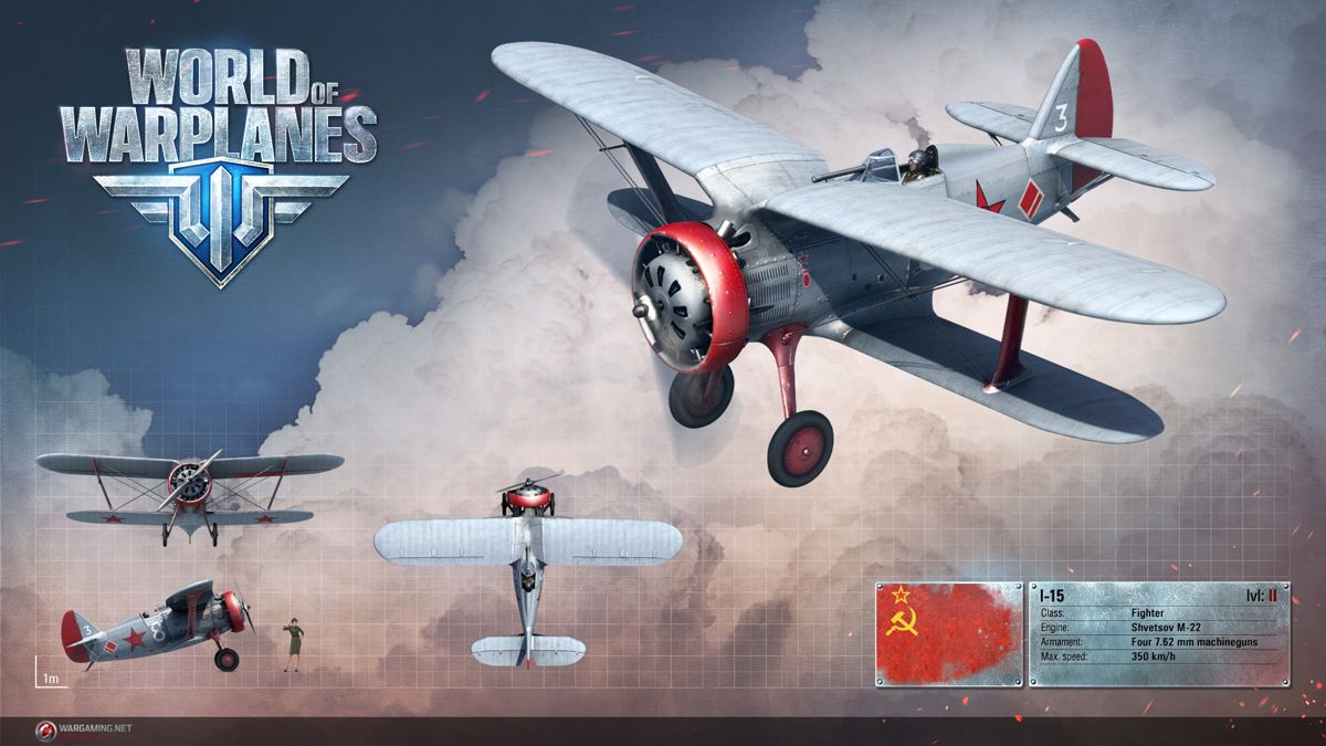World of Warplanes Render (Official Website, Warplane Renders (2016)): Polikarpov I-15