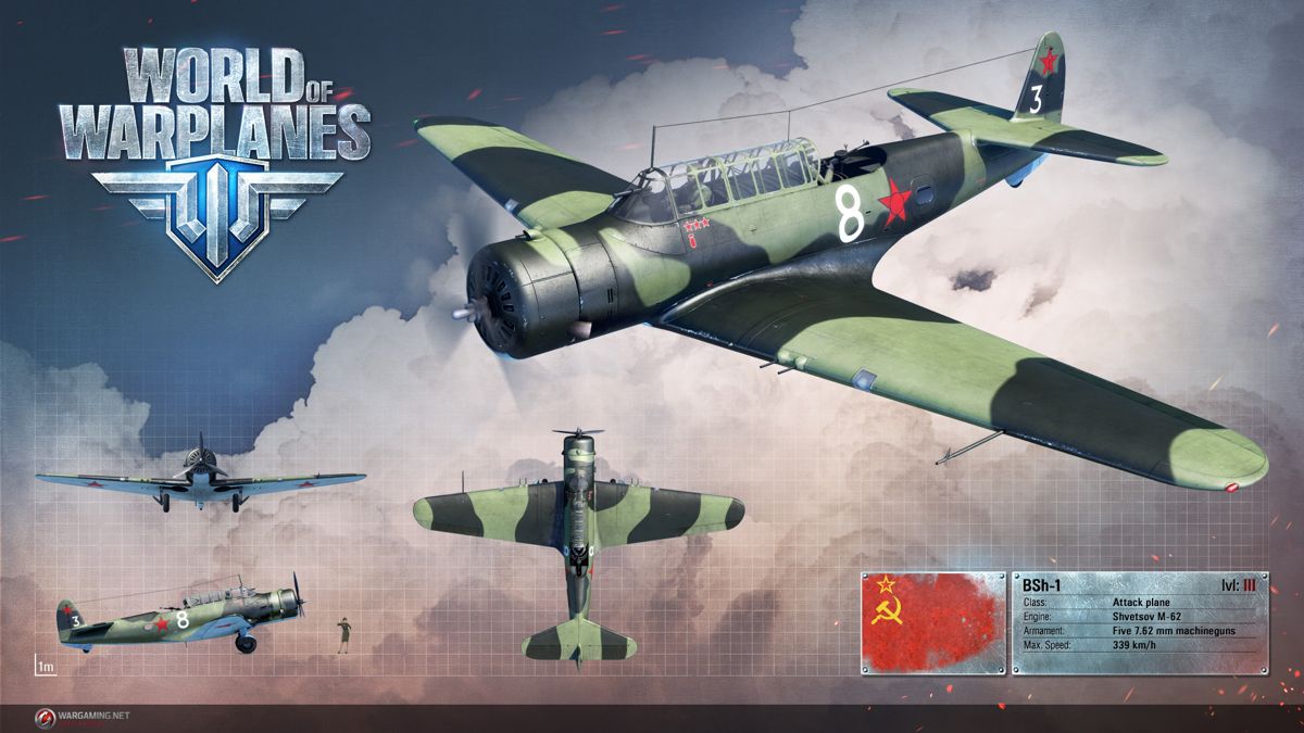 World of Warplanes Render (Official Website, Warplane Renders (2016)): Kochyerigin BSh-1
