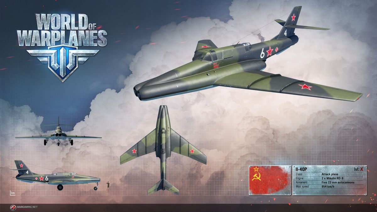 World of Warplanes Render (Official Website, Warplane Renders (2016)): Ilyushin IL-40P