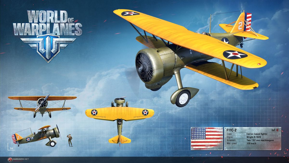 World of Warplanes Render (Official Website, Warplane Renders (2016)): Curtiss F11C-2