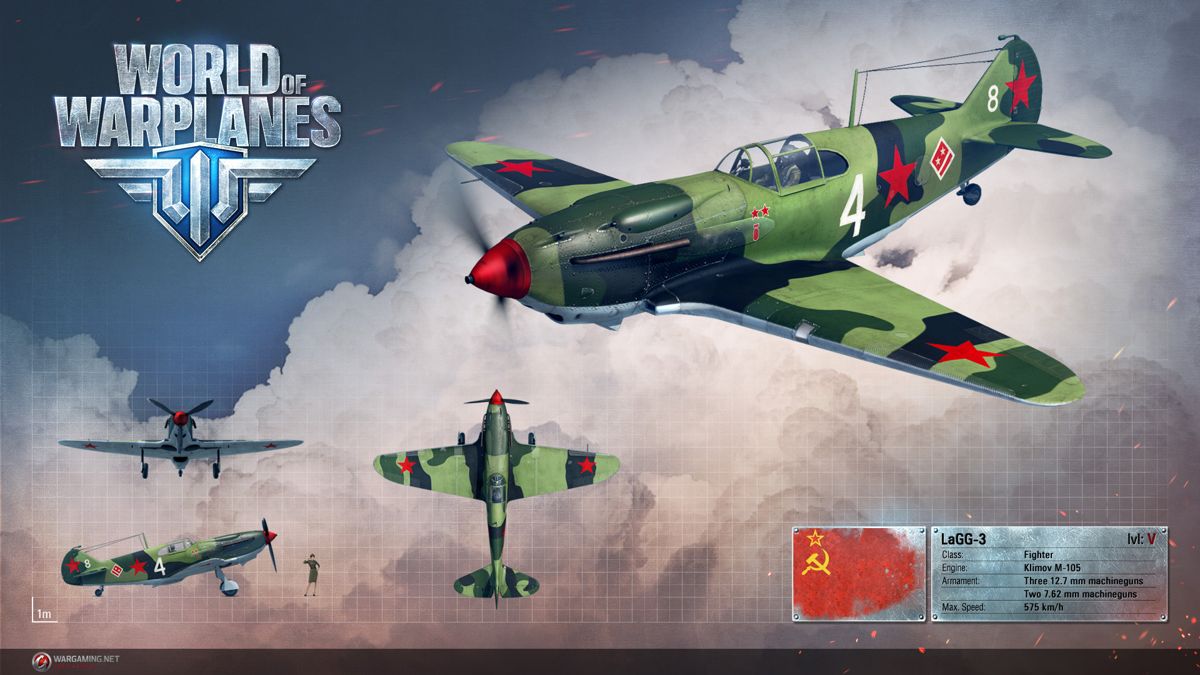 World of Warplanes Render (Official Website, Warplane Renders (2016)): Lavochkin LaGG-3
