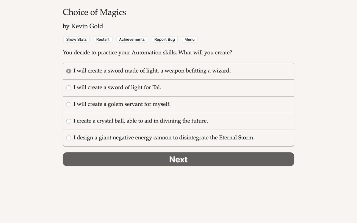 Choice of Magics Screenshot (Steam)