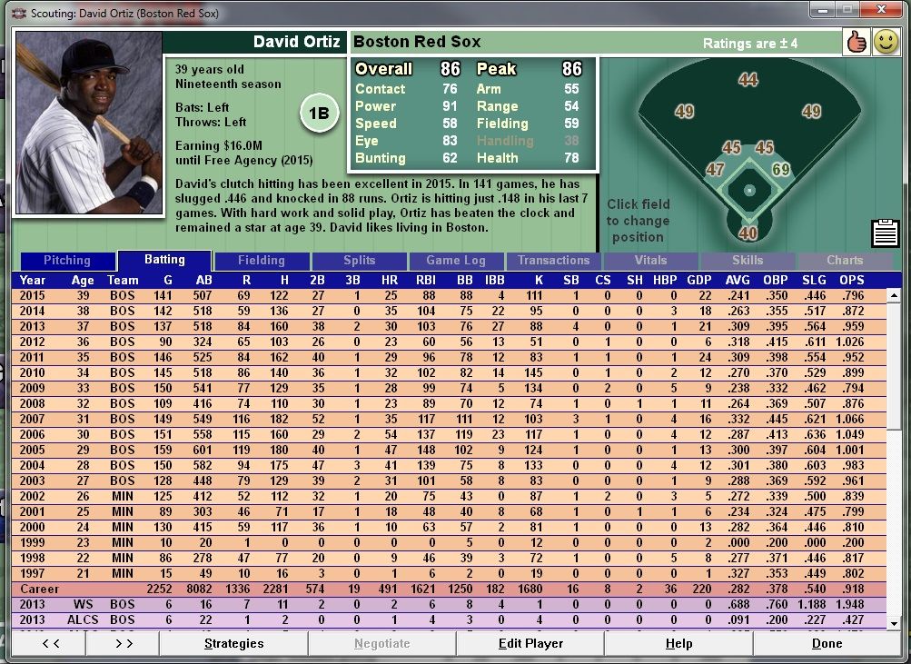 Baseball Mogul Diamond Screenshot (Official site)