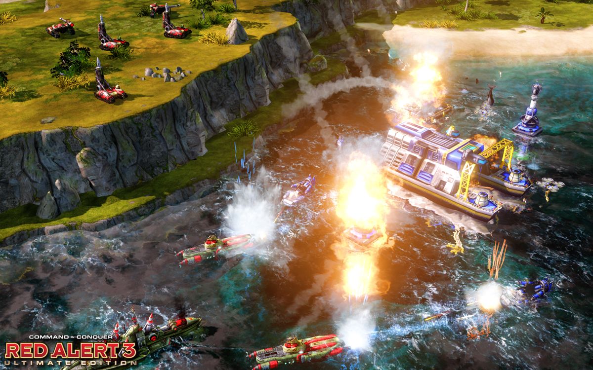 Command & Conquer: Red Alert 3 - Ultimate Edition Screenshot (Electronic Arts UK Press Extranet, 2009-01-21): Allies vs. Soviets 4
