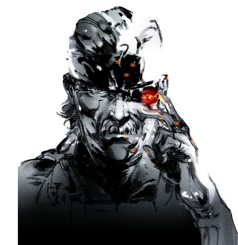 Metal Gear Solid 4: Guns of the Patriots Concept Art (Metal Gear Solid 4 Press Assets disc): Illustration white