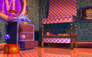 The Legend of Kyrandia: Book 3 - Malcolm's Revenge Screenshot (Westwood Studios website - screenshots (1997)): With a bedroom like this, who needs to go outside and terrorize squirrels?