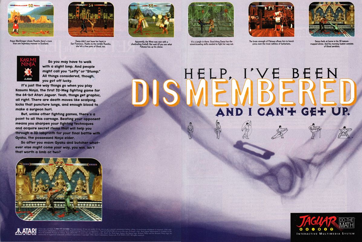 Kasumi Ninja Magazine Advertisement (Magazine Advertisements): Official Magazine Advertisement GamePro (International Data Group, United States), Issue 65 (December 1994)