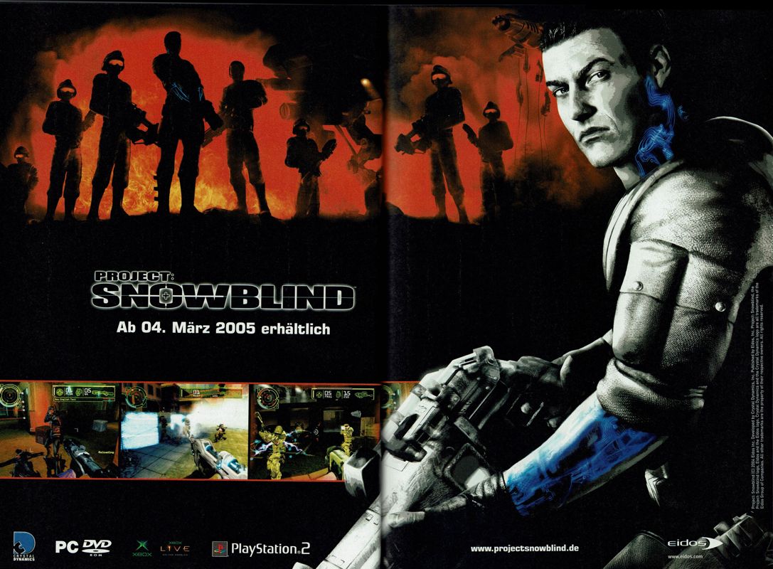 Project: Snowblind Magazine Advertisement (Magazine Advertisements): PC Powerplay (Germany), Issue 03/2005