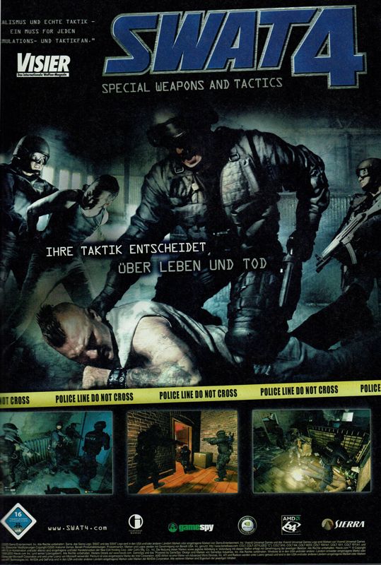 SWAT 4 Magazine Advertisement (Magazine Advertisements): PC Powerplay (Germany), Issue 05/2005