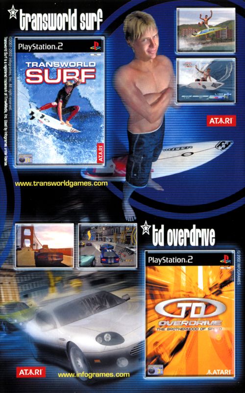 TransWorld Surf Catalogue (Catalogue Advertisements): ©2002 Infogrames (INFOCAT1PS2/ALL), Inside
