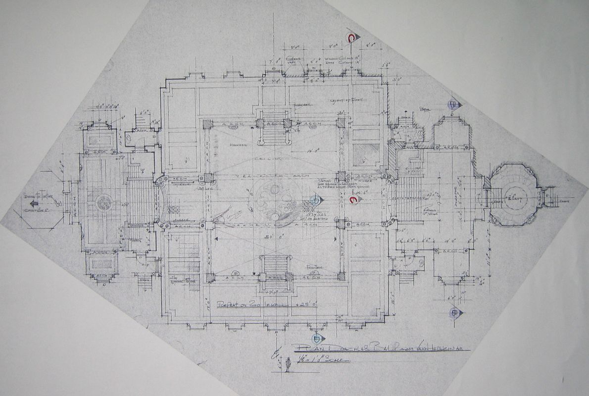 Van Helsing Concept Art (Van Helsing Fansite Kit): Dracula's Ballroom Plan