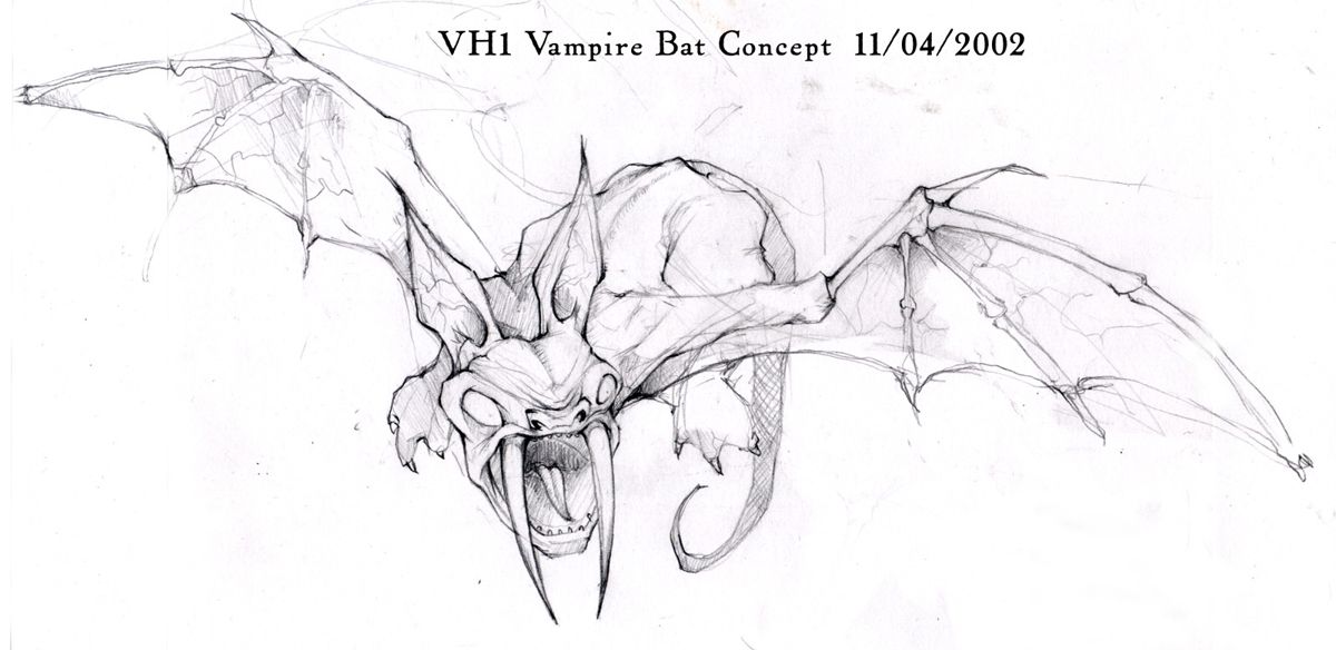 Van Helsing Concept Art (Van Helsing Fansite Kit): Vampire Bat